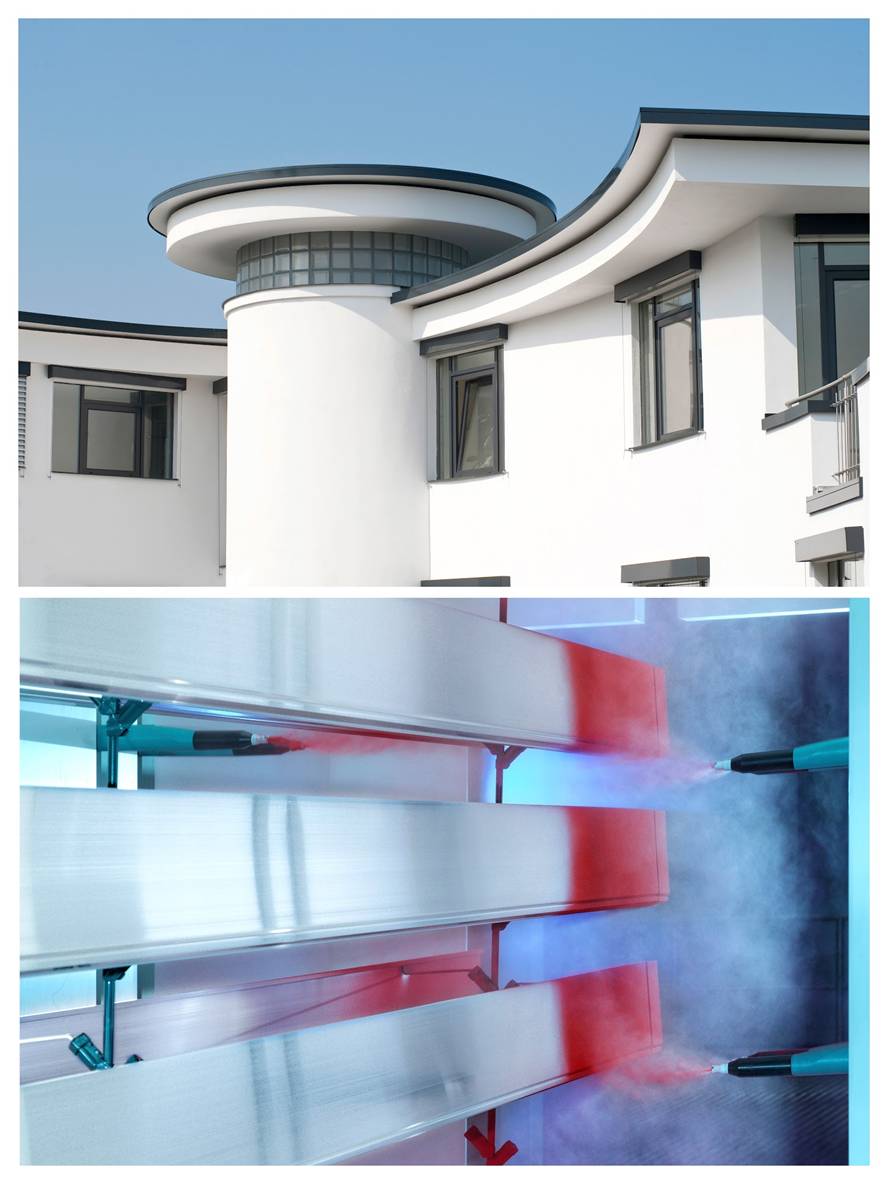 Die Pulverbeschichtung des Dachrand-Aluminium-Profils von alwitra ermöglicht eine große Farbauswahl und macht das Aluminiumprofil korrosionsbeständig und langlebig. (Fotos: alwitra GmbH & Co.)