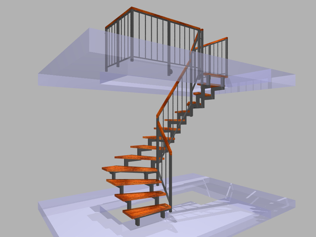 Die Treppenmaße sollten beim Dachausbau im Vorwege unbedingt genau geplant und mit den übrigen Gewerken (zB Fußbodendicke im Dachgeschoss) abgestimmt werden. (Foto: Treppenstudio Rauch)