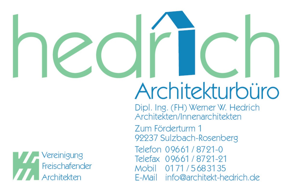 Headerbild Architekturbüro Hedrich - Architekten VFA