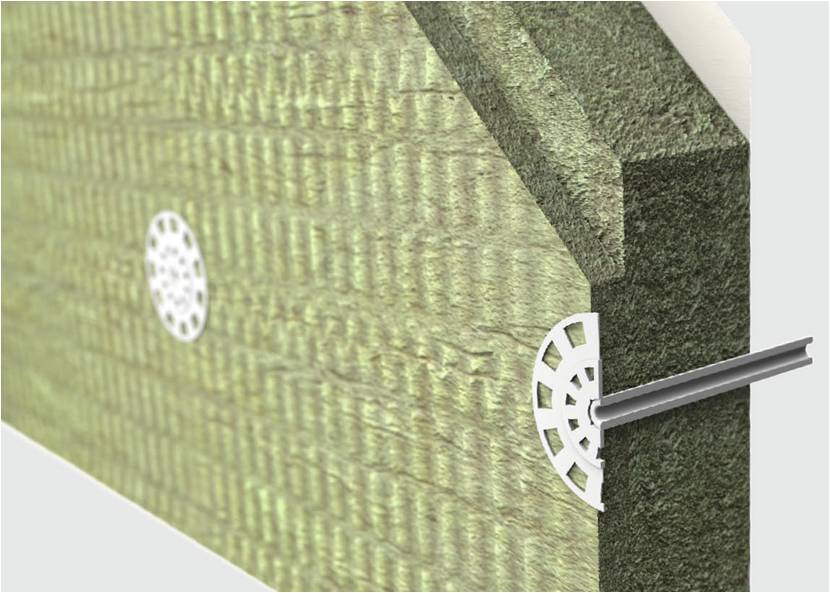 Die nichtbrennbaren Steinwolle-Putzträgerplatten Coverrock von Rockwool gewährleisten durch eine hoch verdichtete Oberlage eine hervorragende Putzhaftung und einfachere Verdübelung. (Foto: DEUTSCHE ROCKWOOL Mineralwoll GmbH & Co. OHG)