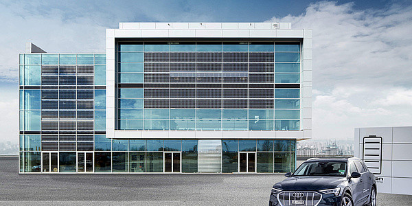 Das Bild zeigt das Audi Brand Experience Center