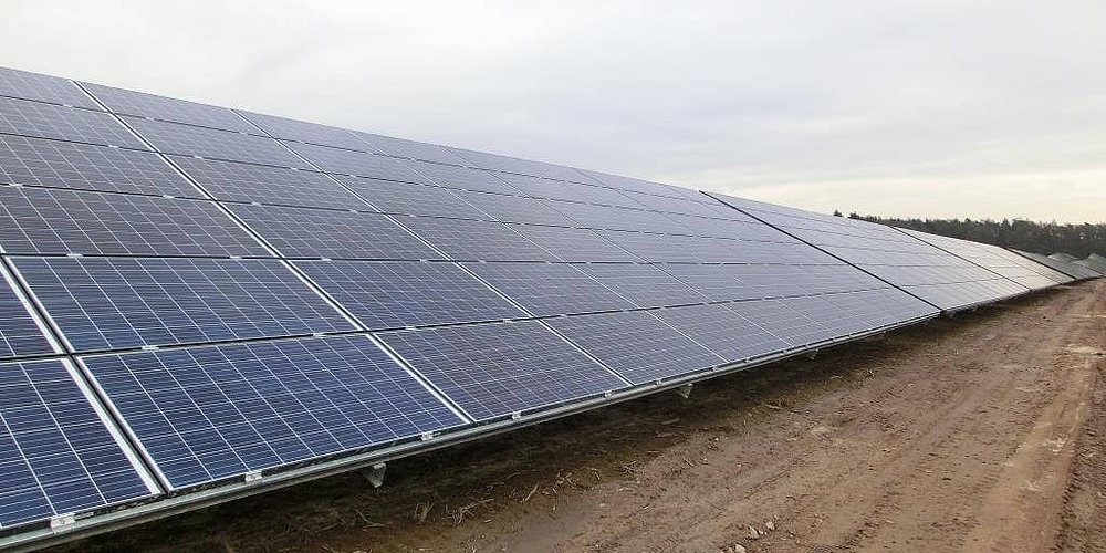 Das Bild zeigt Solarzellen des Solarparks in naher Ansicht (Foto: Hanwha Q CELLS GmbH)