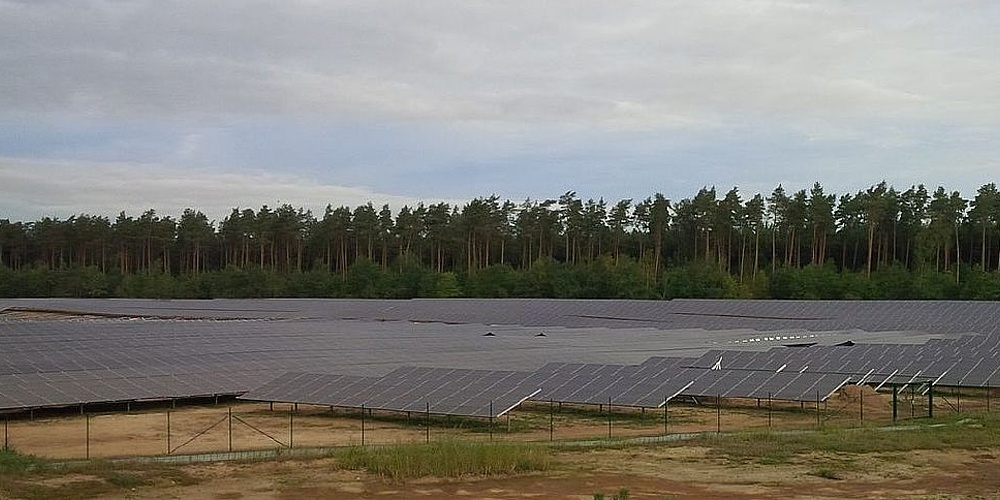 Hier sehen Sie den Solarpark Meyenburg