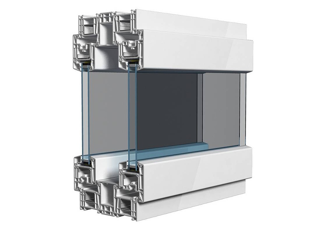 Das „GW Multibox“-Fenstersystem ist eine moderne Interpretation des Kastenfensters aus zu 70 Prozent recycelten Materialien. (Grafik: VEKA/ GW GERMAN WINDOWS, Südlohn-Oeding)
