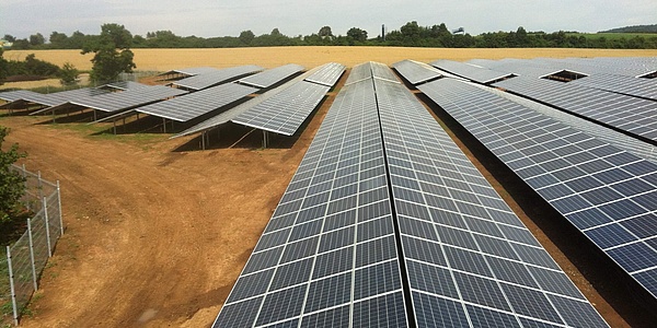 Hier sehen Sie ein Solarpark in Kaiserslautern