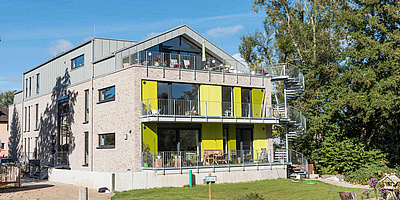 Das Bild zeigt das Mehrgenerationen-Wohnprojekt in Rotenburg an der Wümme.