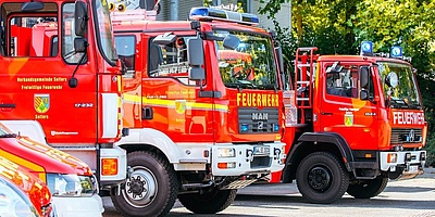 Das Bild zeigt Löschfahrzeuge der Freiwilligen Feuerwehr Selters