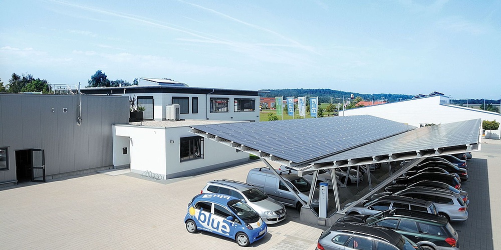 Hier sehen Sie die Solarcarports in Burghausen