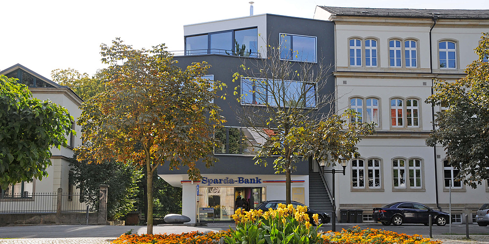 Hier sehen Sie das neue Mehrfamilienhaus in Pirna