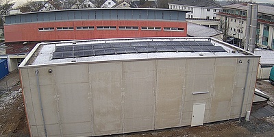 Das Bild zeigt das Wärmequartier in Mörfelden-Walldorf