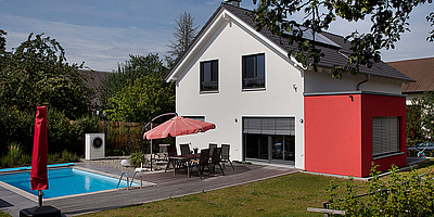 Das Bild zeigt ein Einfamilienhaus in Eschenbach