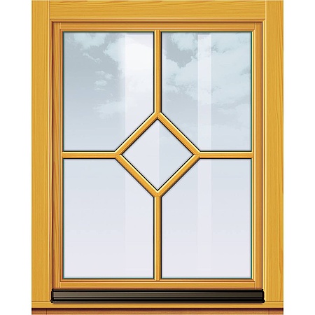 Holzfenster mit Rautensprossen (Foto: Bayerwald - Fenster Haustüren GmbH)
