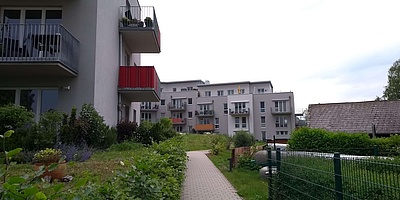 Das Bild zeigt einen Teil des Ratzeburger Wohnprojekts "Alte Meierei".