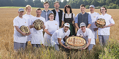 Hier sehen Sie das Team der Bäckerei Mied aus Bad Endorf