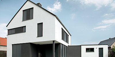 Hier sehen Sie das Designhaus in Magdeburg