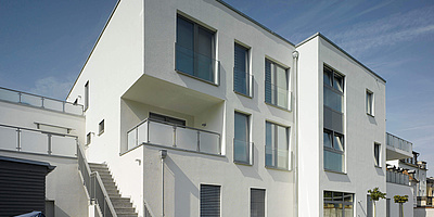 Das Bild zeigt das neue Wohn- und Geschäftshaus in Markranstädt.