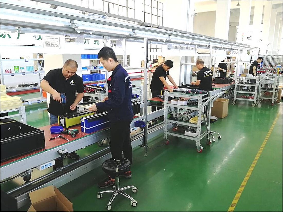 Der größte chinesische Exporteur von Heimspeichersystemen ALPHA ESS stellt in Nantong City jeden Tag bis zu 50 Speichersysteme auf Basis von Lithium-Eisenphosphatzellen her. (Foto: ALPHA ESS Co., Ltd.)