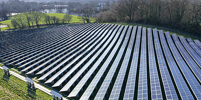 Hier sehen Sie den Solarpark der Ostsee-Ldoges