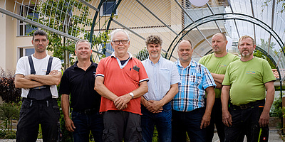 Das Bild zeigt das Team (7 Personen) von Bosch. 