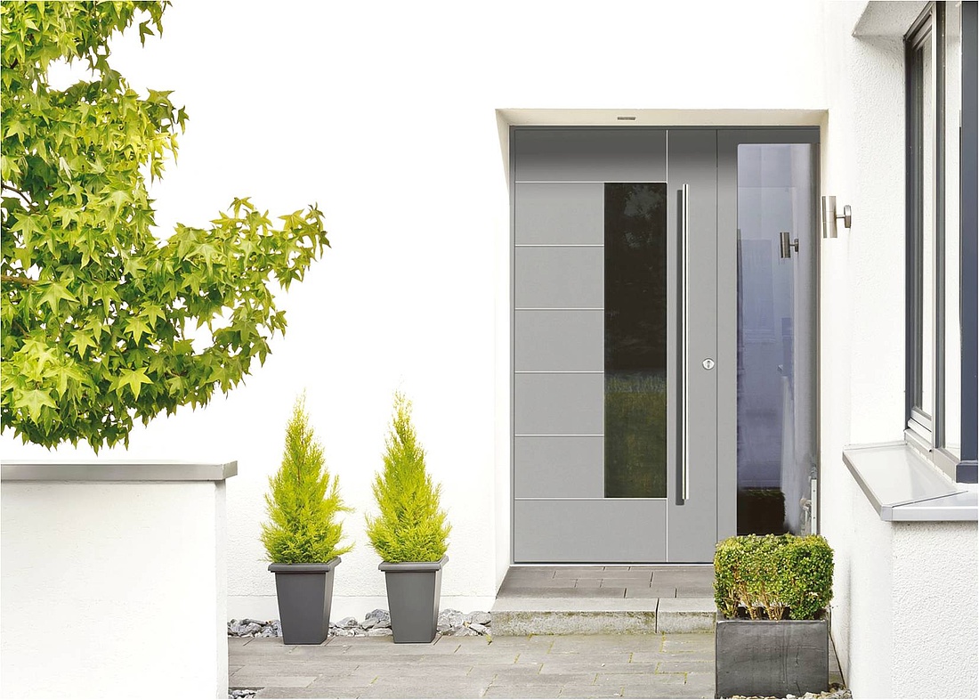 Haustüren mit eingebautem Keilfalz bieten einen hohen Sicherheitsstandard und damit einen hohen Einbruchschutz. (Foto: Kneer-Südfenster)