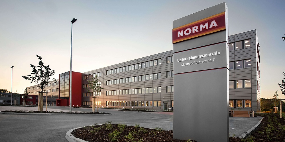 Hier sehen Sie die neue Norma Hauptverwaltung in Fuerth