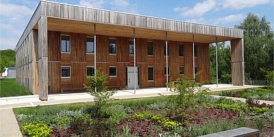 Das Bild zeigt das "Haus 2019" des Umweltbundesamtes in Berlin-Marienfelde