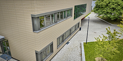 Das Bild zeigt den Neubau der Robert-Jungk-Gesamtschule