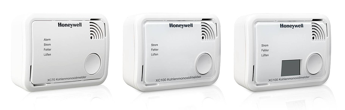 Die batteriebetriebenen CO-Melder der X-Serie von Honeywell lösen einen vollständigen Alarm aus, bevor die ersten Vergiftungssymptome auftreten. (Foto: Honeywell GmbH)