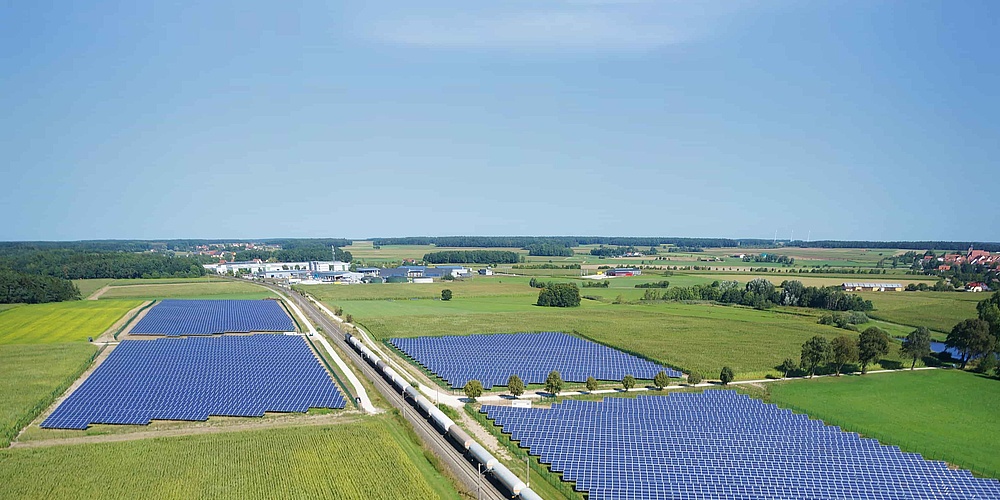 Hier sehen Sie den Solarpark Merkendorf