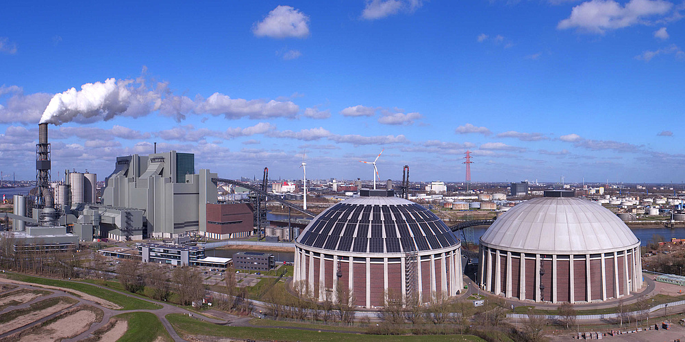 Hier sehen Sie das Kohlekraftwerk in Hamburg-Moorburg