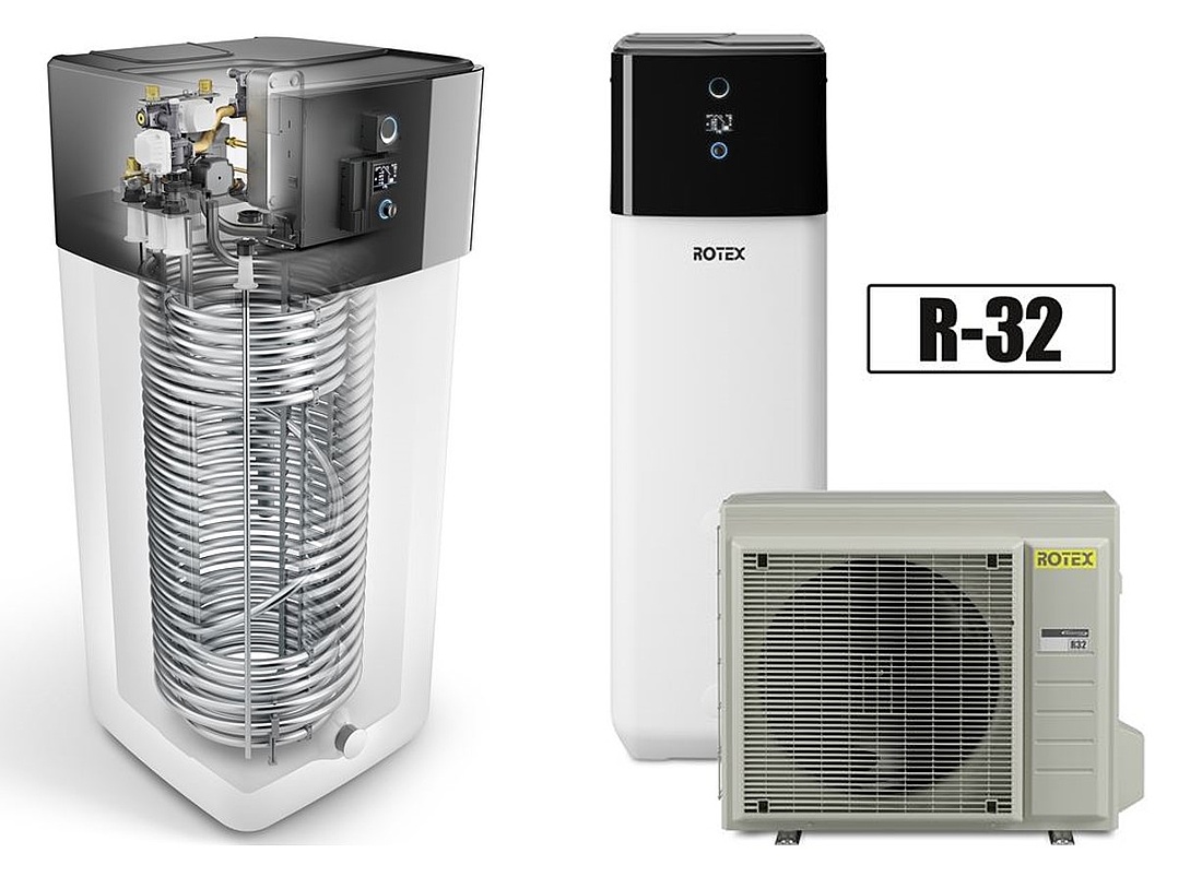 Abbildung der Luft-Wasser-Wärmepumpe HPSU compact Ultra mit Kältemittel R-32