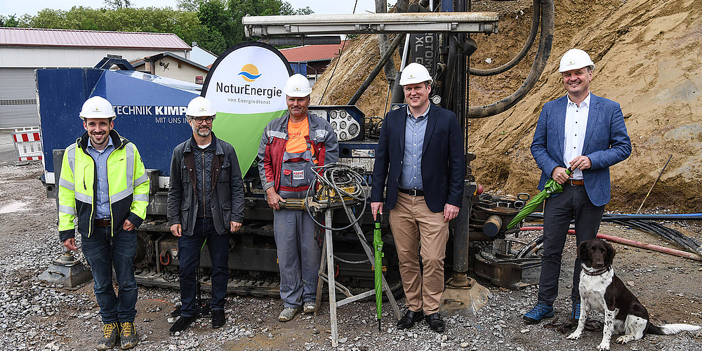 Das Bild zeigt die Projektbeteiligten (Foto: Energiedienst / Juri Junkov)