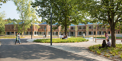 Das Bild zeigt das Campusgelände der GIZ-Akademie in Bonn-Röttgen.