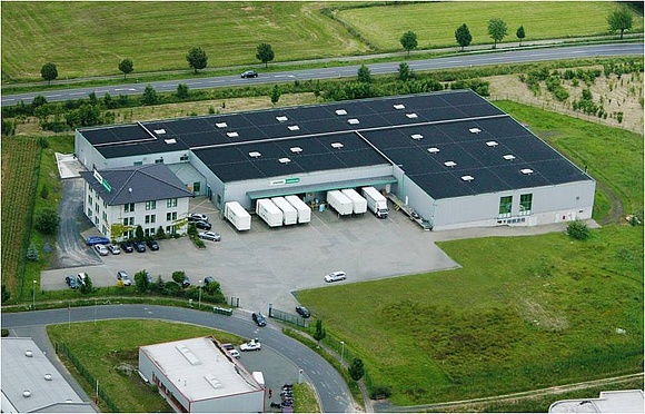Luftbildaufnahme der EMPUR Produktions GmbH in Buchholz-Mendt (Foto: EMPUR)