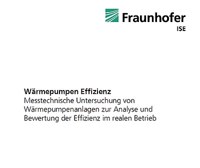 Erdreich-Wärmepumpen gewinnen Fraunhofer-Feldtest (Grafik: Fraunhofer ISE)