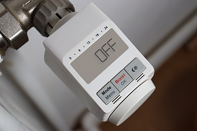 Das Bild zeigt ein Thermostat