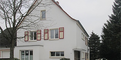 Hier sehen Sie das Wohnhaus aus den 30er Jahren in Bochum