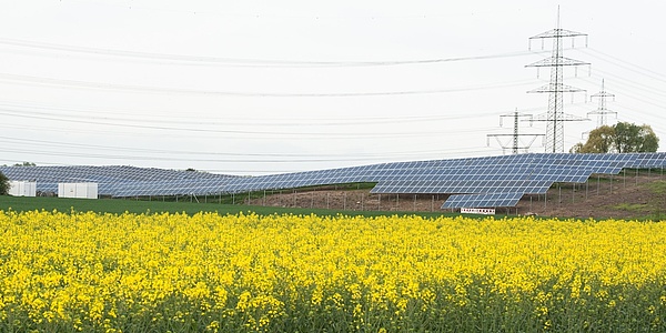 Das Bild zeigt die Solaranlage in Alsbach-Hähnlein.