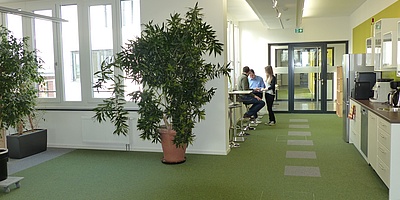 Das Bild zeigt einen Büroraum des Bürokomplexes.