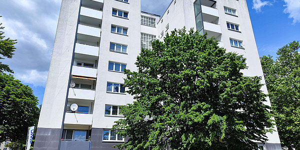 Energetisch saniertes Mehrfamilienhaus der GWG in Kassel
